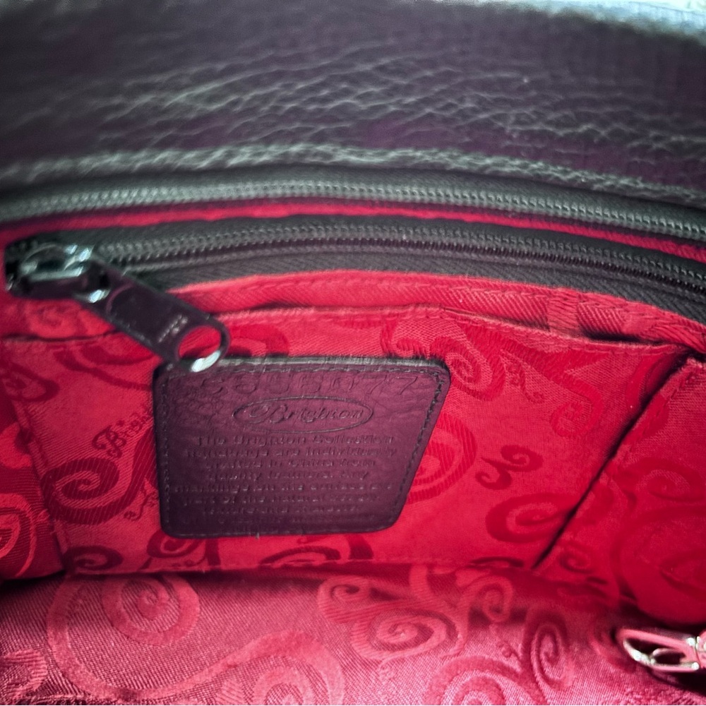 BRIGHTON Black Pebble
Leather Medallion Shoulder
Bag - Picture 3 of 10